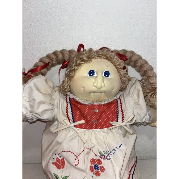 VINTAGE 1985 Signed Xavier Roberts The Little People Cabbage Patch Doll 22 USA - Picture 2 of 8